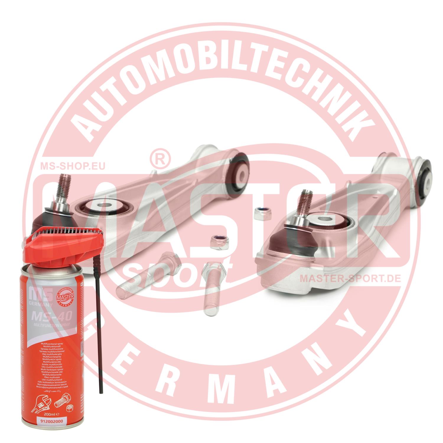 MASTER-SPORT GERMANY 37081-KIT-MSP PROMO Σετ τιμονιού, ανάρτηση τροχών Mπροστινός άξονας δεξιά μπροστινός άξονας Μπροστινός άξον